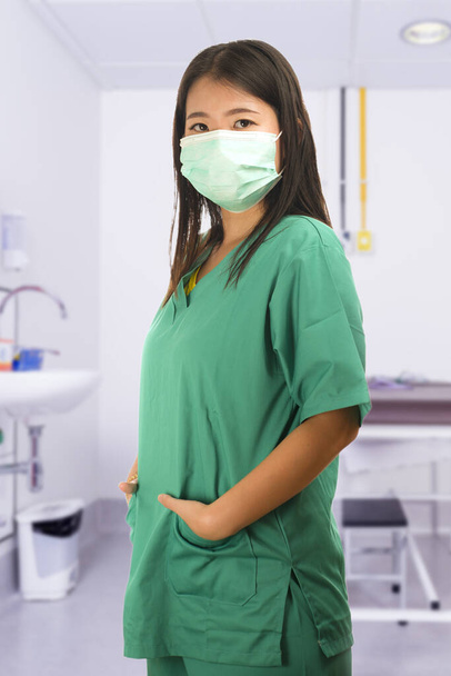 young beautiful Asian Korean medicine doctor woman or hospital n - Foto, Imagem