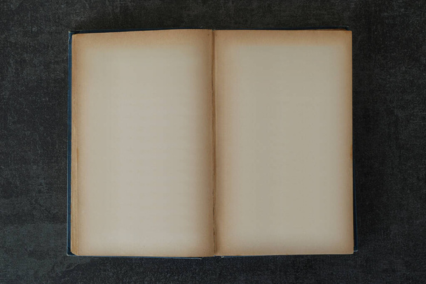 antique hardcover book with blank pages - Fotó, kép