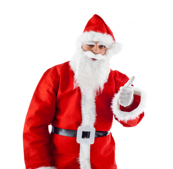 Young Santa Claus Shows thumb up - Photo, Image