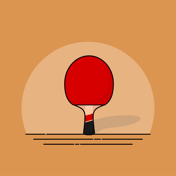 Tischtennis (Tischtennis) Schläger - Vektor, Bild