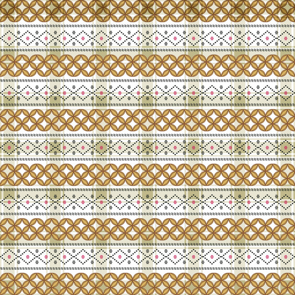 Geometric Seamless pattern background. Batik design seamless pattern with eps10. textile design for manufacturing - Vector, Image