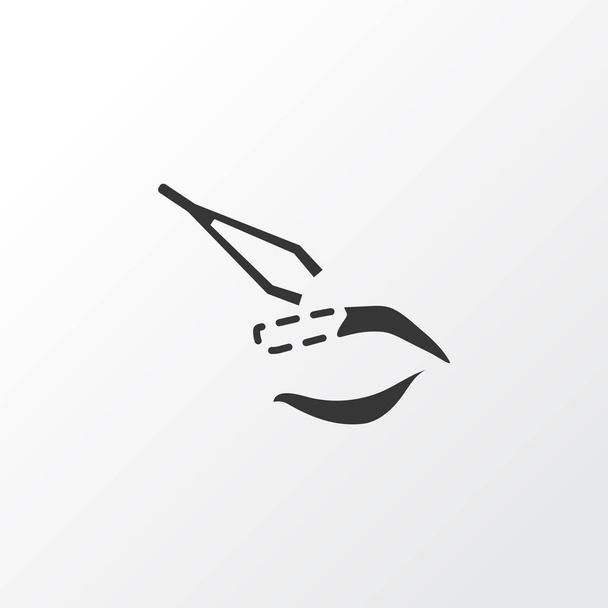 Eyebrow plucking icon symbol. Premium quality isolated tweezers element in trendy style. - Photo, Image