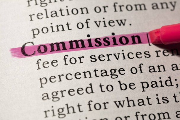 definition of commission - Photo, Image