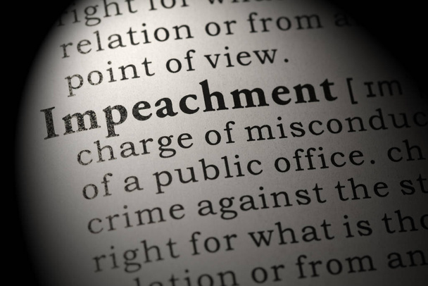 definicja impeachmentu  - Zdjęcie, obraz