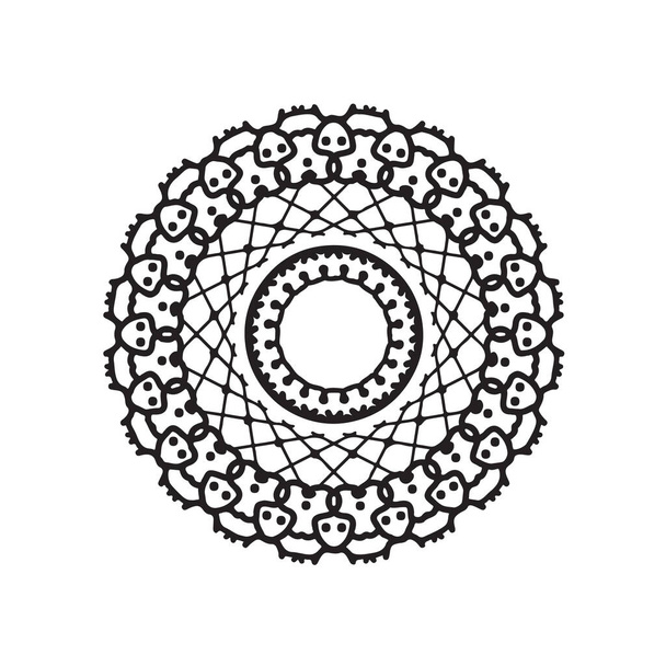 logo. grafika mandali. styl bazgrołów - Wektor, obraz