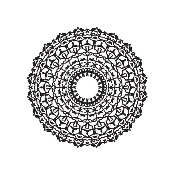 het logo. Mandala kunstwerk. doodle stijl - Vector, afbeelding