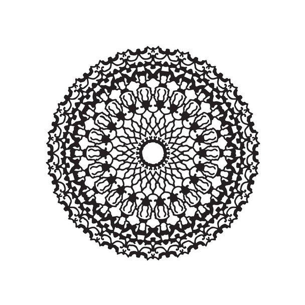 het logo. Mandala kunstwerk. doodle stijl - Vector, afbeelding