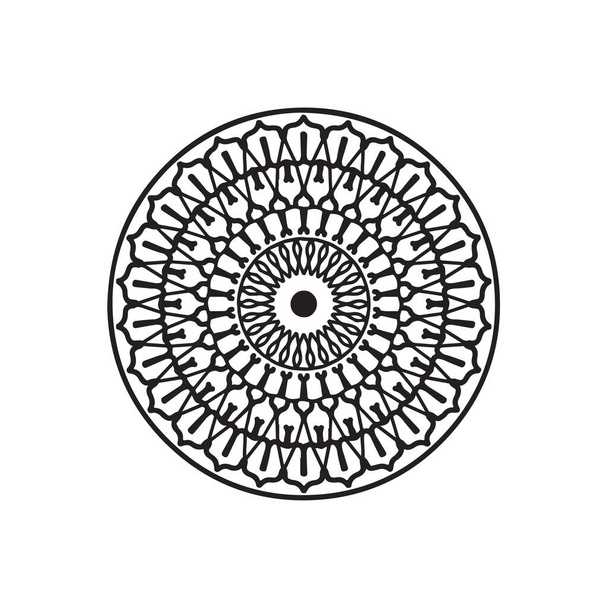 the logo. mandala artwork. doodle style - ベクター画像