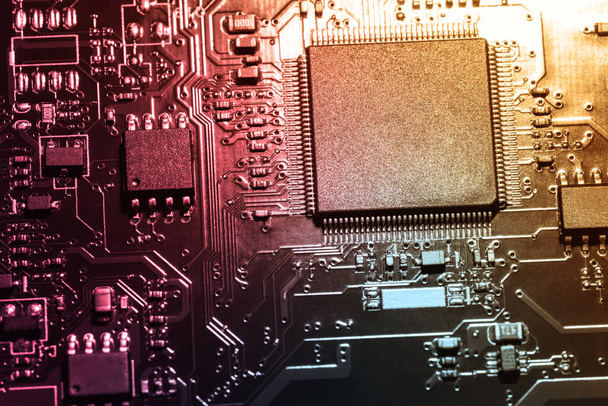 A close-up microchip - Fotó, kép