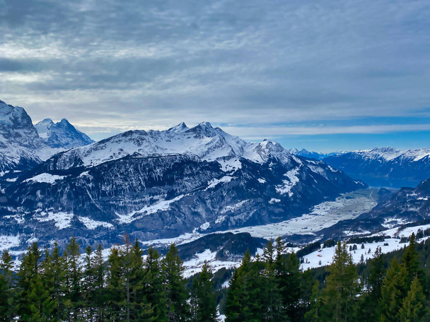 Winter im Berner Oberland, hasliberg meiringen - Foto, Bild