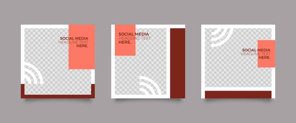 Set of Modern trendy covers idea. Editable simple info banner shop. Slides for app, web design digital style for social media pack. Square handpicked beauty posts, brochure layout design. pr promo - Vector, Image