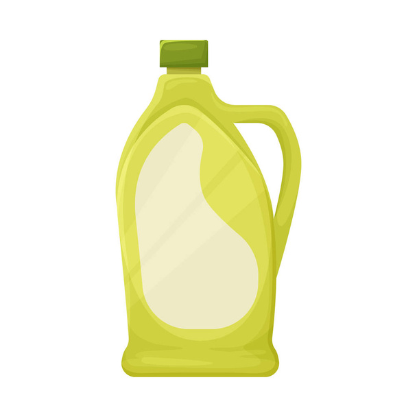 Vector illustration of bottle and plastic symbol. Web element of bottle and container stock vector illustration. - Wektor, obraz