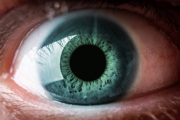 ανθρώπινο μάτι μακροεντολή - Φωτογραφία, εικόνα
