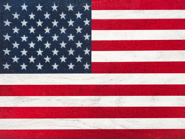 American Flag. Beautiful, bright card. Top view - Foto, Imagem