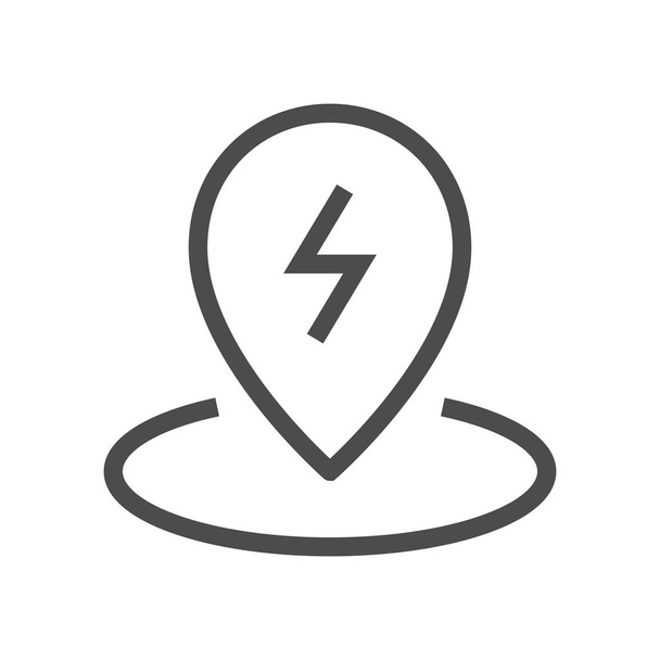 charging point icon - Vetor, Imagem