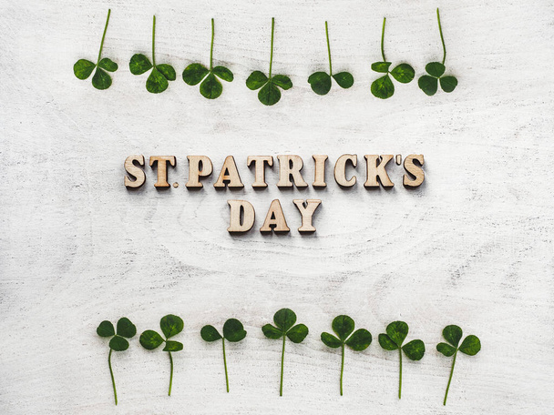 St. Patrick's Day . Top view. Isolated background - Foto, Bild