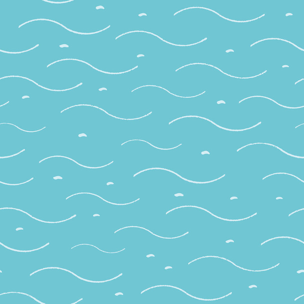 Abstract wavy line ocean pattern. - Vector, Image