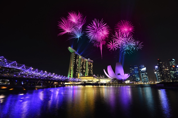 Marina Bay Sands w Singapurze - Zdjęcie, obraz