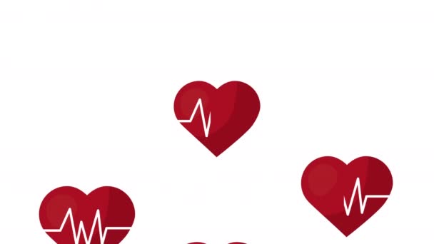 gezond leven stijl harten cardio patroon - Video