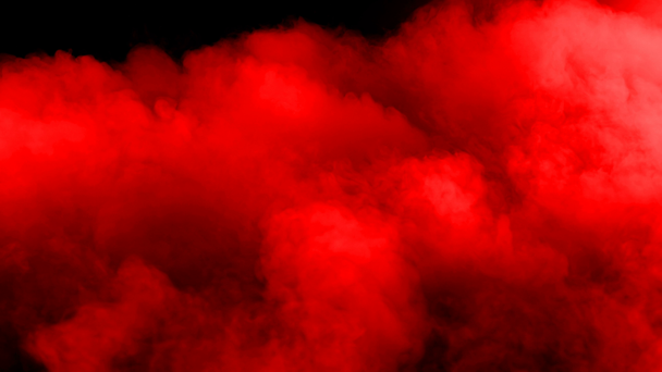 Siyah arkaplanda soyut kan kırmızı bulutları  - Video, Çekim