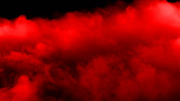 Abstract blood Red Clouds on black dark Background Overlay  - Footage, Video