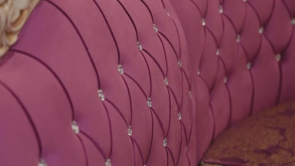 Beautiful velvet sofa in a restaurant. - Footage, Video
