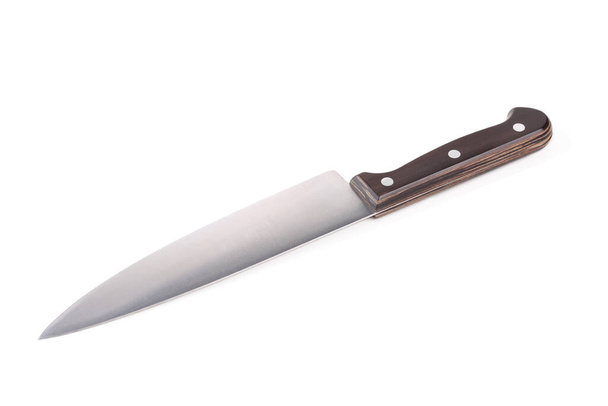 μαχαίρι του σεφ που απομονώνονται σε λευκό - Φωτογραφία, εικόνα