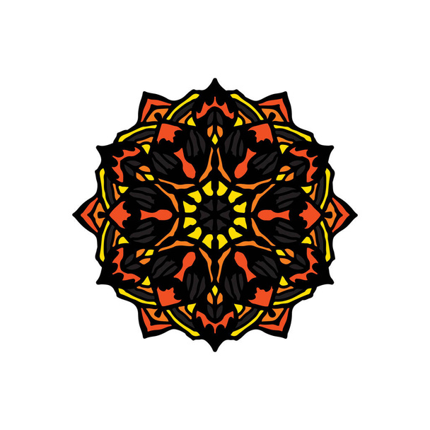 mandala - vector logo/icon illustration - Vektör, Görsel