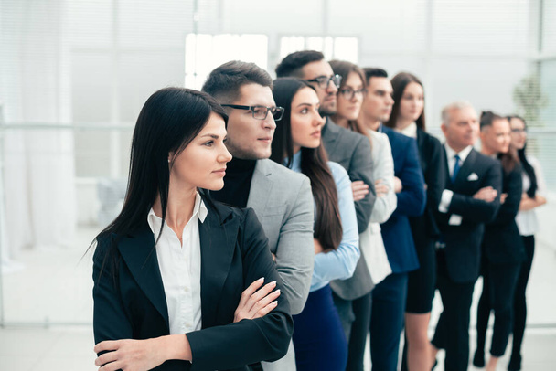 group of diverse business people standing togethe - Фото, зображення