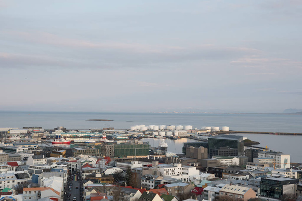 Blick auf die Stadt Reykjavik in Island - Foto, Bild