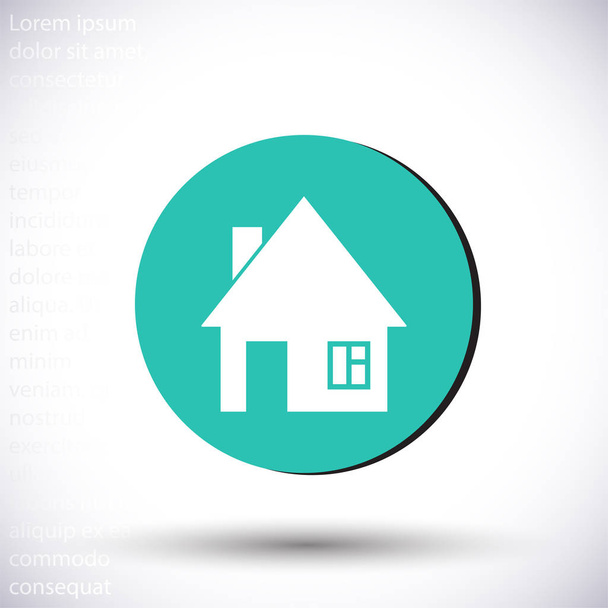 House vector icon , lorem ipsum Flat design - Vector, Image