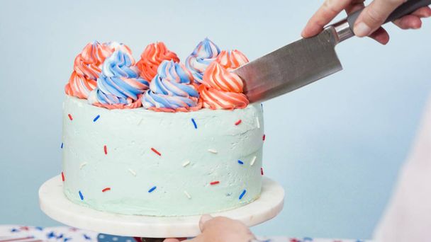 Vanilla cake - Photo, image