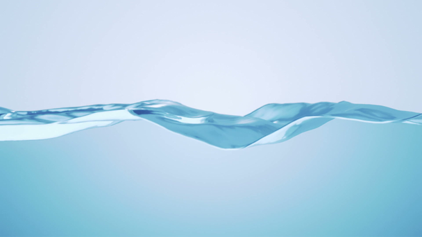 Streszczenie tła z animacją machania niebieskiej linii wodnej. Animacja pętli płynnej - Materiał filmowy, wideo