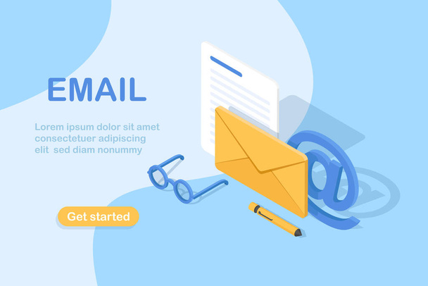 E-Mail und Messaging, E-Mail Marketing Kampagne - Vektor, Bild