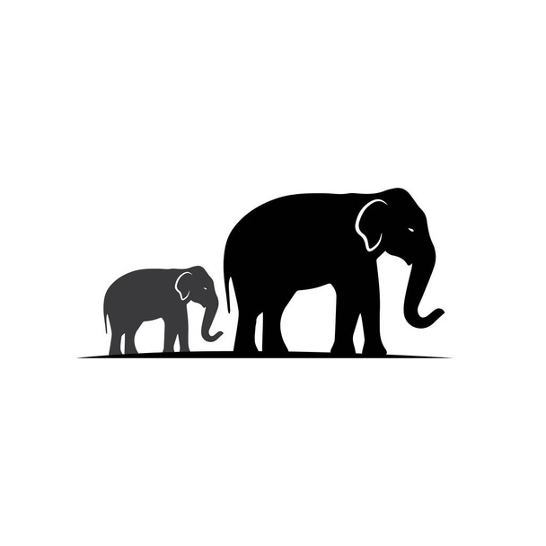 Plantilla de logotipo elefante Vector Diseño de ilustración
 - Vector, Imagen