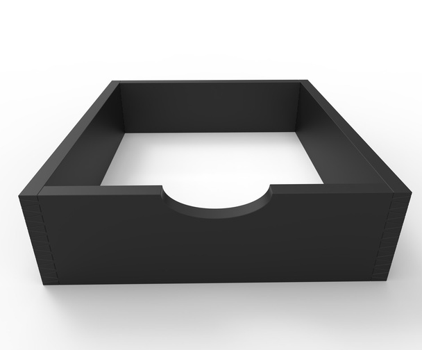 Caja vacía negra
 - Foto, Imagen