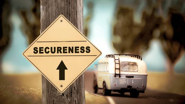 Street Sign to Secureness - Photo, Image