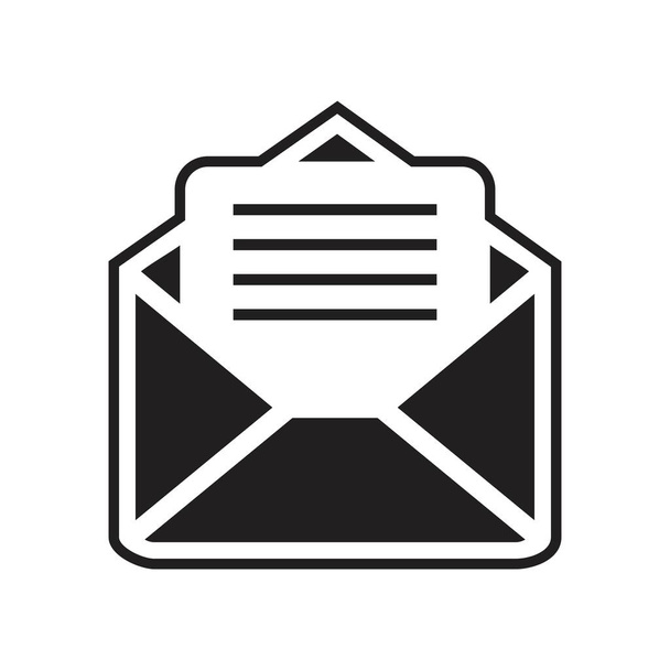 Correo, plantilla de icono de correo electrónico de color negro editable. Mail, Email Icon symbol Ilustración vectorial plana para diseño gráfico y web
. - Vector, imagen