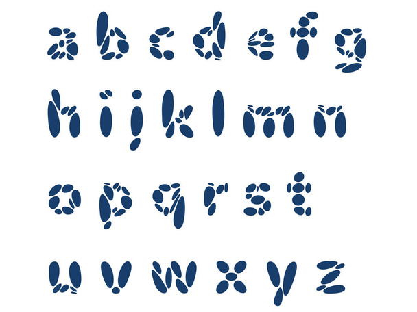 Alphabet letters, font design. Vector flat illustration. - Vektor, Bild