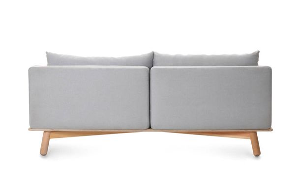 Bequemes Sofa auf weißem Hintergrund - Foto, Bild
