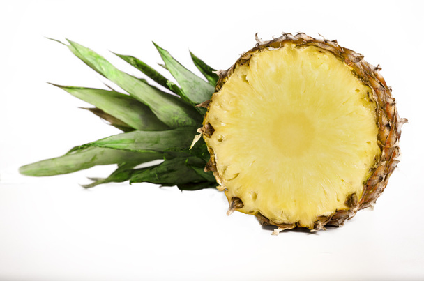 Pineapple fruit isolated on white - Fotoğraf, Görsel