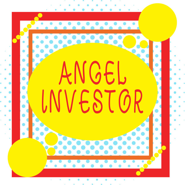 Sana kirjoittaa tekstiä Angel Investor. Business valokuva esittelee korkea nettoarvo henkilö, joka tarjoaa taloudellista tukea Epäsymmetrinen epätasainen muotoinen muoto kuvio objekti ääriviivat monivärinen muotoilu
 - Valokuva, kuva
