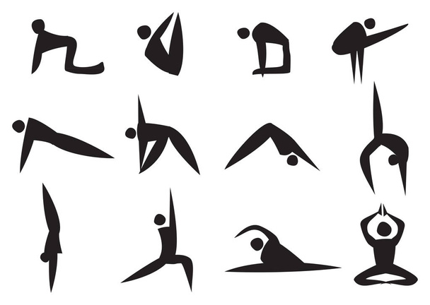 Yoga-Ikone - Vektor, Bild