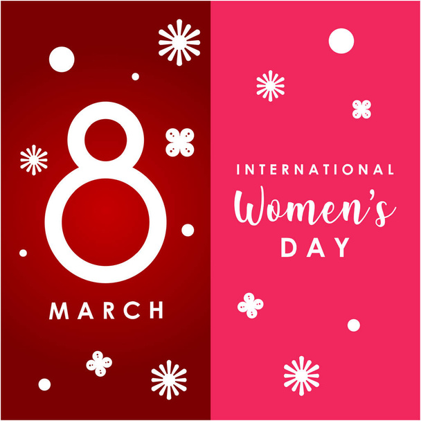 Happy Women Day holiday illustration - Vector, Image