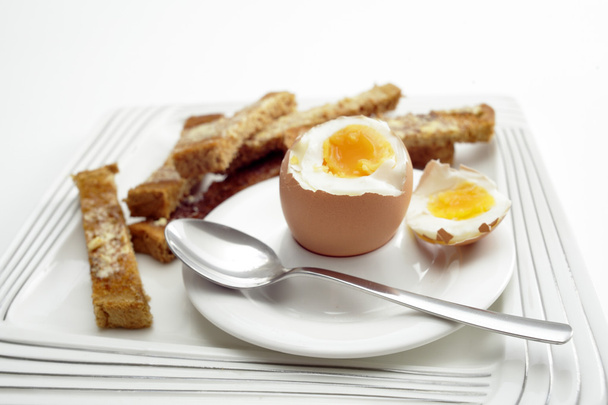 Boiled egg breakfast - Photo, Image