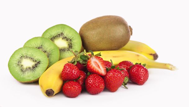 Plátanos, kiwi y fresa
 - Foto, imagen