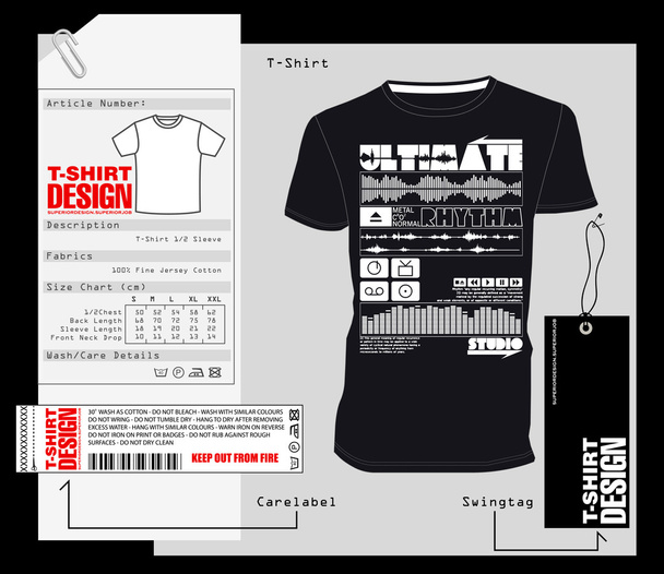 T-shirt Design, Design de impressão
 - Vetor, Imagem