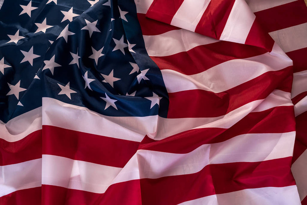 Bandera de Estados Unidos de América como fondo
 - Foto, Imagen
