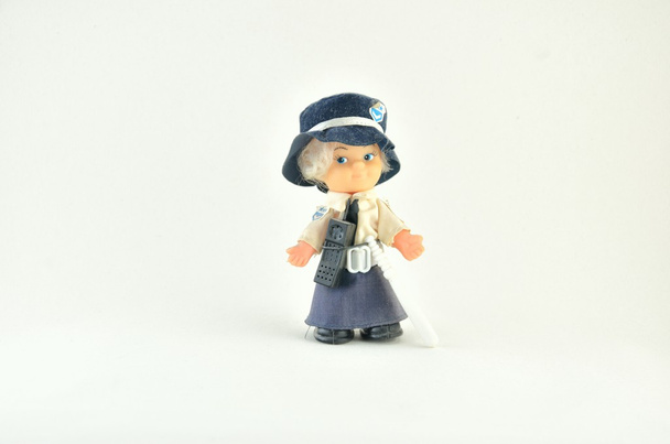 女性警察官の人形のおもちゃ - 写真・画像