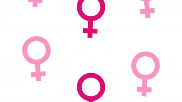 щаслива жіноча денна листівка з візерунком жіночої статі
 - Кадри, відео